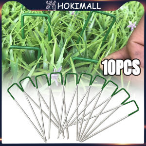 10 Pcs Paku-u Rumput Sintetis Untuk Pemasangan Diatas Tanah Weedmat Staples / Paku Tanaman Berkebun Anti