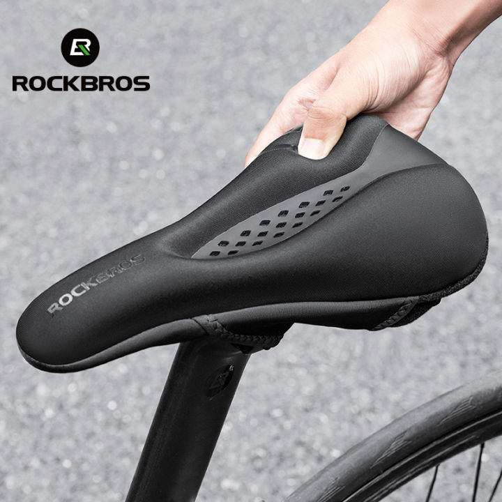 ROCKBROS Bike Saddle Cover Shockproof Comfortable Cycling Seat Cover  Anti-Slip Soft Pad Cushion Cover for MTB Road Bike with Rain Cover Lazada  PH