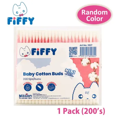Fiffy Autumnz Slim Cotton Buds For Baby Round Soft Comfy Flexible 200 / 400 / 600 Tips
