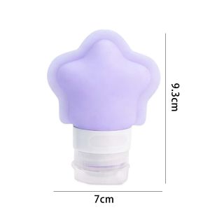 4ชิ้นภาชนะกรงเล็บแมวน่ารักแบบบีบที่มีประโยชน์ขวดใส่แชมพูขวดรีฟิลแบบพกพากล่องซิลิโคนขวดน้ำแบบพกพากล่องเครื่องสำอาง