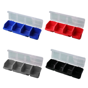 Screw Organizer Bins with Lids Plastic Hardware Organizer Box with Compartment Bolt Organizer Plastic Divided Case