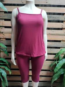 2xl-5xl Extra Plus Size Cami-Tokong Terno / Plain / Big Size/ Pambahay / High Quality Coordinates / with 2 Side Pockets by ELYZA MARIE