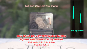 Máy Đồng Hồ "Mặt Trời" M9999 – Bộ kim DẠ QUANG - Tặng Pin Toshiba
