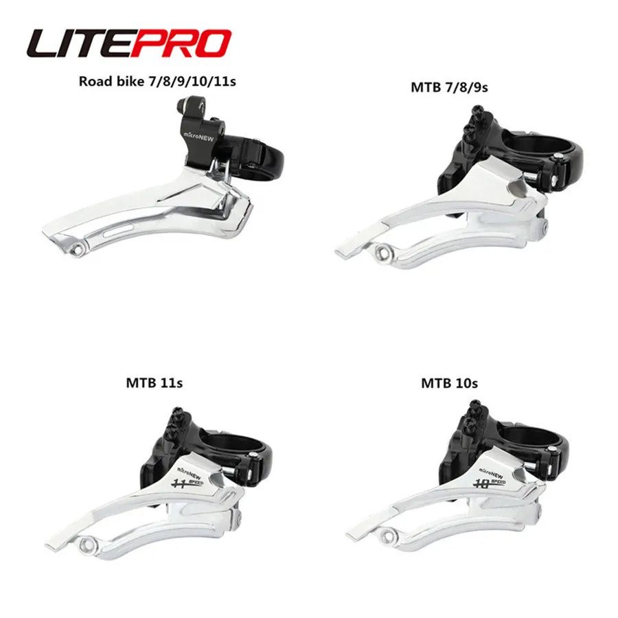 Litepro microNEW MTB Road Bicycle Front Derailleur 10 11