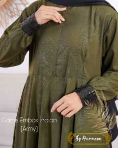 GAMIS HERMOSA EMBOS MOTIF INDIAN ARMY