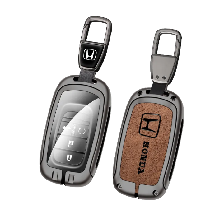 Smart Car Key Fob Cover Key Shell Holder Keychain For Honda HRV
