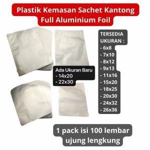 PVM-009 7 x 10 cm per 100 lembar Kemasan Sachet Serbuk Kopi Bumbu Racikan Sambel Aluminium  Foil