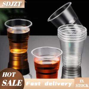 SDJZT 50 cái dùng một lần rõ ràng cốc nhựa ngoài trời dã ngoại sinh nhật nhà bếp bên Bộ đồ ăn bên ly nhựa cho đồ uống lạnh