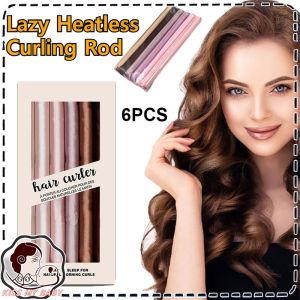 Purrhappy Silk Heatless Hair Curlers Set No Heat Big Wave Overnight Styling Soft Hair Roller For Home