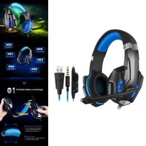 Comfortable Gaming Headphones G9000 Over Ear Earphones with Noise Cancelling Microphone and LED Light Bass Surround