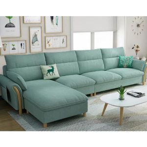 4 Seater L Shape Sofa with Fabric Cover Sofa 006