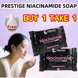 【BUY 1 TAKE 1】PRESTIGE NIACINAMIDE WHITENING SOAP ACNE&OILY SKINDRY SKINDARK SPOT 75g
