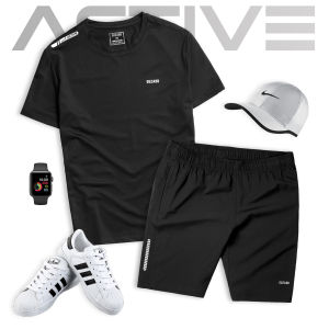 Bộ quần áo thể thao nam GUZADO chất coolmax siêu thoáng khí mặc hè vận động thoải mái nhiều màu basic năng động trẻ trung BTS04