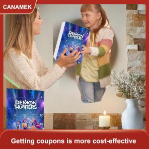 【CANAMEK】 Kpop Demon Hunters giáng sinh Advent lịch Keychain treo trang trí 24 ngày đếm ngược lịch Hộp quà tặng