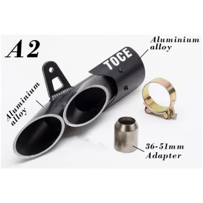 【COD】Universal Motorcycle Exhaust Muffler Pipe Canister Pipe TOCE Modified Exhaust Muffler Pipe h