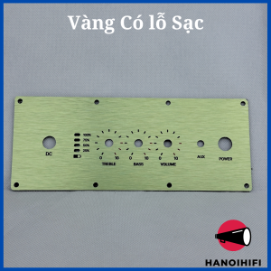 Mặt control Control loa Inox alu kích thước 200x80mm vàng bạc cực đẹp chế loa