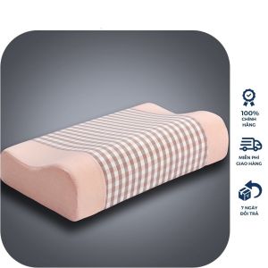 Gối cao su non đàn hồi êm mịn cao cấp chống đau mỏi cổ vai gáy kt 30x50 (nhiều màu)