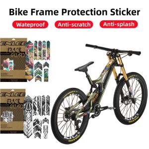 Bike Frame Protection Sticker Decal for MTB 3D Wrap Frame 500 Micron PVC Film Anti-Scratch Waterproof & UV Resistant Adhesive