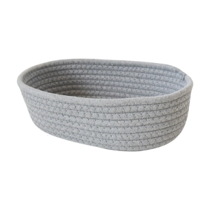 Soft Cotton Rope Basket for Toy Clothes Miscellaneous Items Baby Room Organizer Desktop Sundries Storage Solution