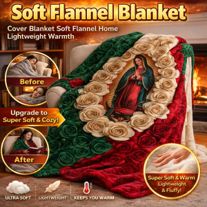 Large Soft Blanket with Light Warm Cover and Pattern