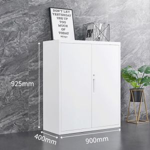 Nhaphatr Shop ตู้เหล็กใส่เอกสารหนา ตู้เหล็กใส่ของ ตู้ ตู้เหล็ก ตู้เก็บของ แต่ละชั้นรับน้ำหนักได้ 50กก ตู้กระจก วัสดุทำจากเหล็กหนา พ่นส ตู้เก็