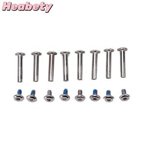 Heabety 8x set inline roller axles blades screws skate wheel bolts for skate shoes