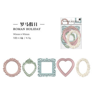 กลวงบรรเทากรอบย้อนยุคภาพตัดปะบัตรโรแมนติกเจอซีรีส์วัสดุจับแพะชนแกะตกแต่ง ทําเอง สําหรับบัญชีมือ4สไตล์เทคโนโลยี คลาย