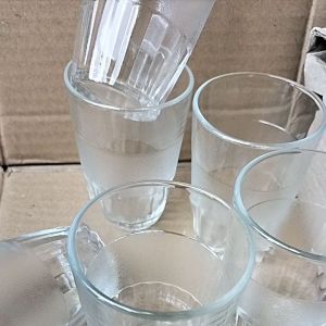 GELAS KOPI TEBAL/6PCS GELAS KACA/GELAS POLOS/GELAS BENING