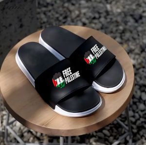 Ijc RAIN CITY STORE - PASTI GRATIS ONGKIR !!! OBRAL Sandal Slop Bro Fist Stand for Palestine Pria Wanita 2023 Insol Phylon Bkn Pvc