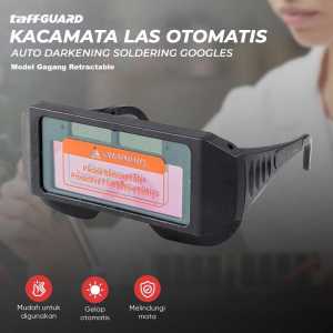 LIOMING Kacamata Las Otomatis Automatic Dimming Welding Glasses Kacamata Tukang Las Solar - N56