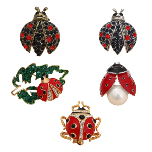 Phong cách bọ rùa côn trùng Trâm pin với an toàn Clasp thời trang Men côn trùng cho trang phục giản dị hoặc chính thức