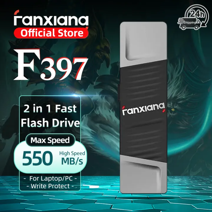 Fanxiang F397 550MB/s Solid State Pen Drive 256GB 512GB 1TB 2 in 1 USB 3.2 Write Protect High Speed Flash Drive For Laptop Phone2026