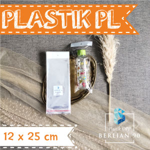 Plastik Display 12 x 25 Cm Isi 100 Lembar - Plastik Perlize - Plastik OPP Gantung