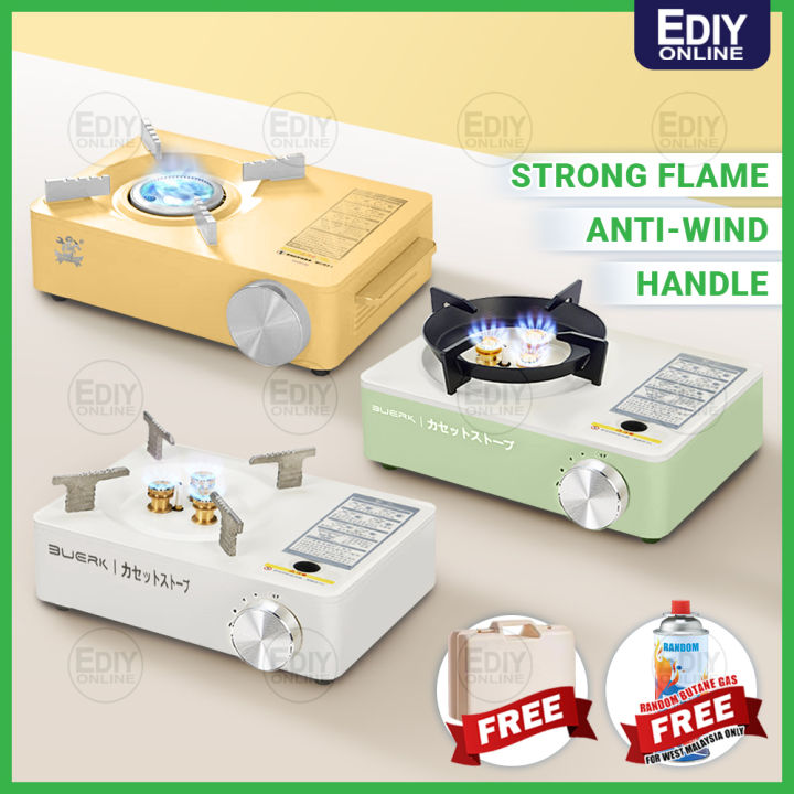 Butane Handle 【FREE BUTANE GAS】 KOREA STYLE MINI PORTABLE CAMPING STOVE BUTANE GAS ...