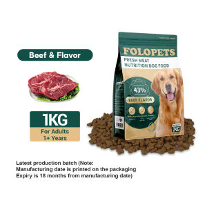 FOLOPETS Adult Dog / Puppy Dry Food Chicken Beef and Goat Milk Flavor 1kg