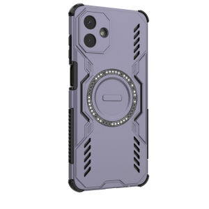 GalaxyA07S Case Magnetic Armor Back Cover Samsung Galaxy A07 A 07 A07S A08 4G 5G LTE Phone Casing Back Cover Soft TPU Edge Hard PC Car Holder Bumper Simple Anti Drop Protection