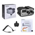 Comica CVM-AX1 DSLR Audio Adapter, Microphone Audio Mixer Adapter with Real-time Monitoring, Dual Channels 3.5mm Port Camera Mixer for Canon Nikon So-ny Panasonic DSLR Camera Camcorders. 