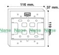 Nano บ๊อกลอย 2x4 , 4x4 กล่องลอย บล๊อกลอย บ๊อกลอย  บล๊อกพลาสติก สีขาว สีดำ  Nano 403-1 403-1B 404-1 404-1b รุ่นClassic Series ใช้กับยี้ห้อพานาและช้างได้. 