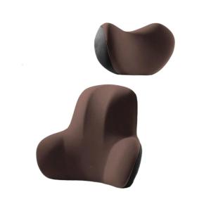 หมอนที่นั่งรถยนต์พิงศรีษะหมอนรองเอวเบาะเมโมรี่โฟมตามหลักสรีรศาสตร์สำหรับการเดินทางสำนักงานบ้านหมอนพนักพิงศีรษะในรถยนต์