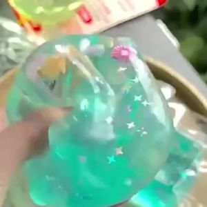 CuddleCove Slow Rising Squishy Stress Ball Ocean Ice Cube Jelly Shell Sensory Squeeze Toy Fidget Desk Decor