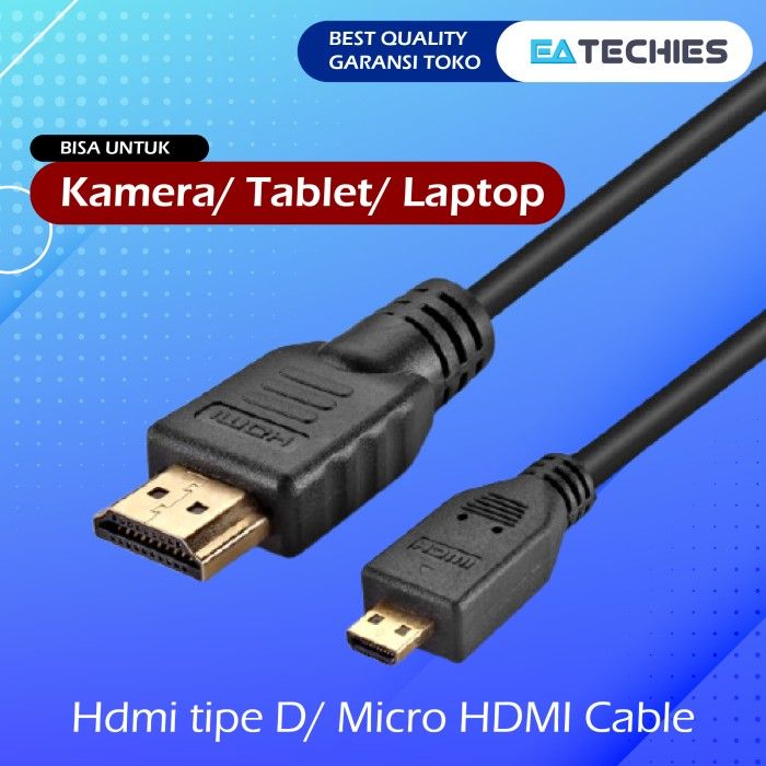 Kabel HDMI Tipe D Kamera Sony A5000, A5100, A6000, A6300, A6400 HQ