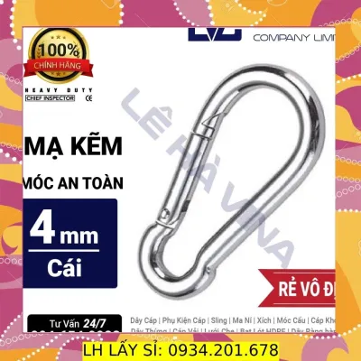 Móc Khóa An Toàn Carabiner Thép Cao Cấp 4mm 6mm 8mm - THÁI BÌNH VINA