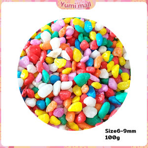 Yumi หินใส่ตู้ปลา หินประดับ ตกแต่งสวน 100g / ต่อแพ็ค Colorful Stones