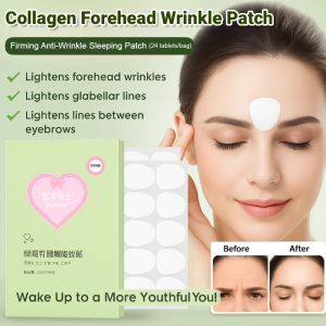 Collagen Forehead Wrinkle Patch Tightening Anti-Wrinkle Sleep Patch Head Lines Remover Mask Anti-Aging Moisturizng Face Care Treatment Stickers Gel Patch