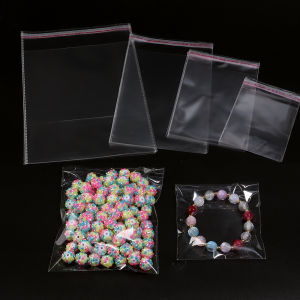100pcs/lot Transparent Self Adhesive Bags Resealable Waterproof Gift Food Candy Packaging OPP Plastic Bag Storage Bag Wholesale2026