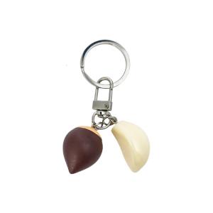 Rubber Roasted Chestnut Keychain Miniature Simulation Artwork For Everyday Use Functional Decorative Accessory