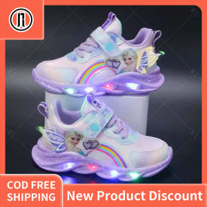 Korea LED kids fashion sneakers childrens Light fashion Ice Snow Luminous Sneakers 1-6 years old shoes size 21-30