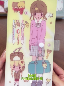 Cartoon Sticker Folder Water Resistant Sticker Organiser For School Office Use And Journaling Scrapbooking Supplies