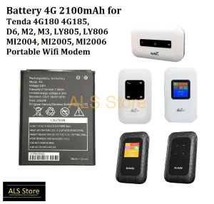 Battery Tenda 4G180 4G185 D6 LY805 LY806 M2 M3 MI2004 MI2005 MI2005 4G LTE Pocket Wifi Modem - 2100mAh