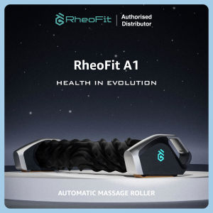 RheoFit A1 AI-powered Automatic Massage Muscle Recovery Roller for Pain Relief Hands-free Portable Hold Up to 300 lbs 4-Hour Runtime Wireless Bluetooth